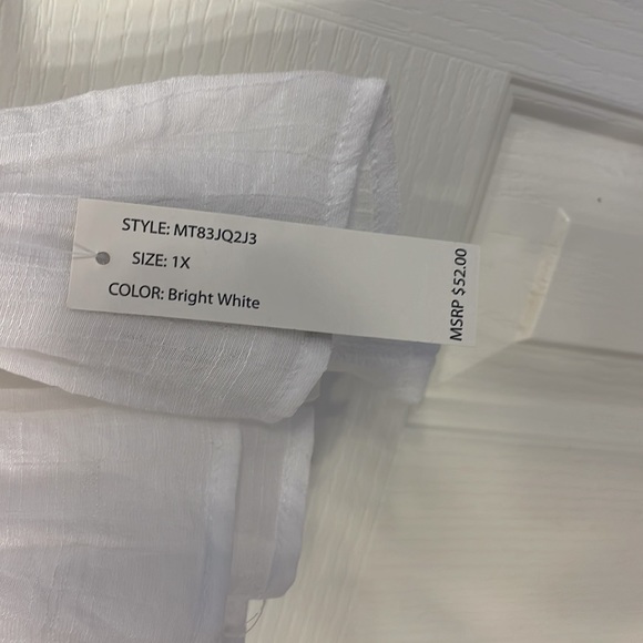 ZAC & RACHEL 1X sheer Boho flowy white top - Picture 9 of 9